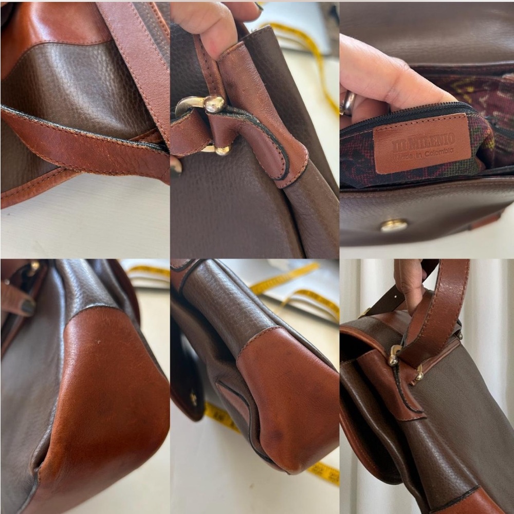 III Mileno Leather Brown shoulder bag. - Picture 9 of 11